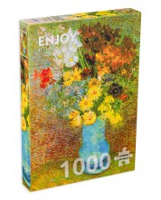 Slagalica Enjoy od 1000 dijelova - Vaza s tratinčicama i anemonama -1